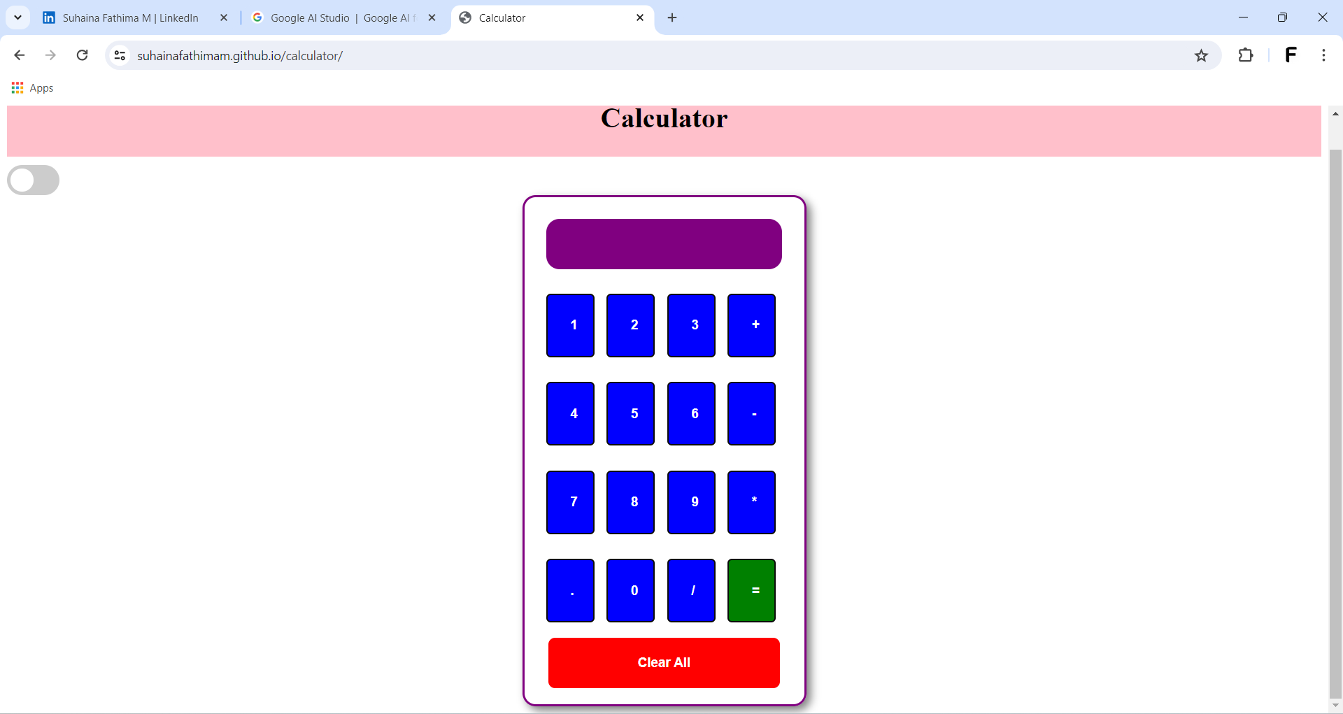 Pricing Page